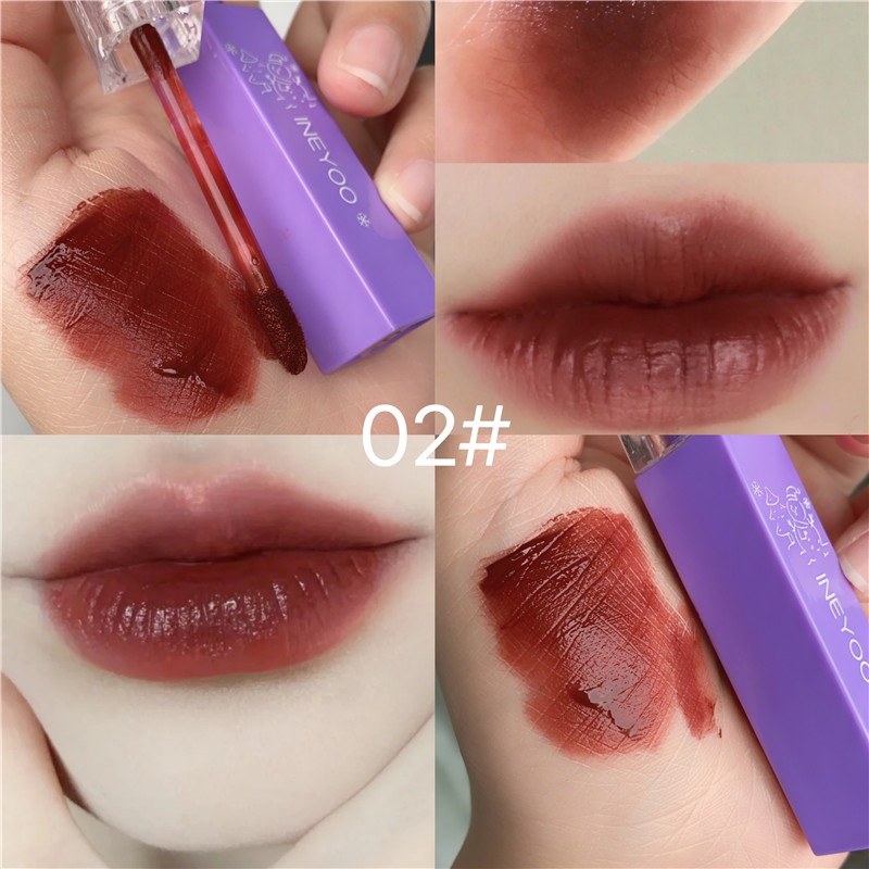Local Stock Cash on Delivery Cherrylove Son Môi Cherrylove Ineyoo 4 Màu Mịn Màng Chống Thấm Nước