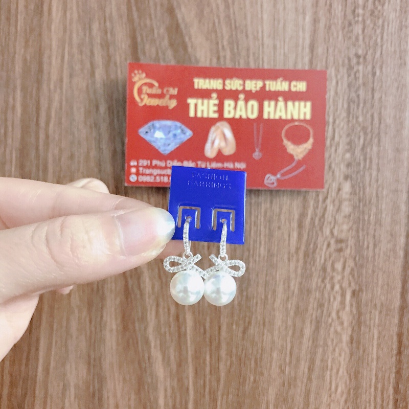 ẢNH THẬT Bông Tai Nữ- Khuyên Tai Bạc Đính Đá Sang Trọng, Nữ Tính, Mẫu Mới Nhất 2021