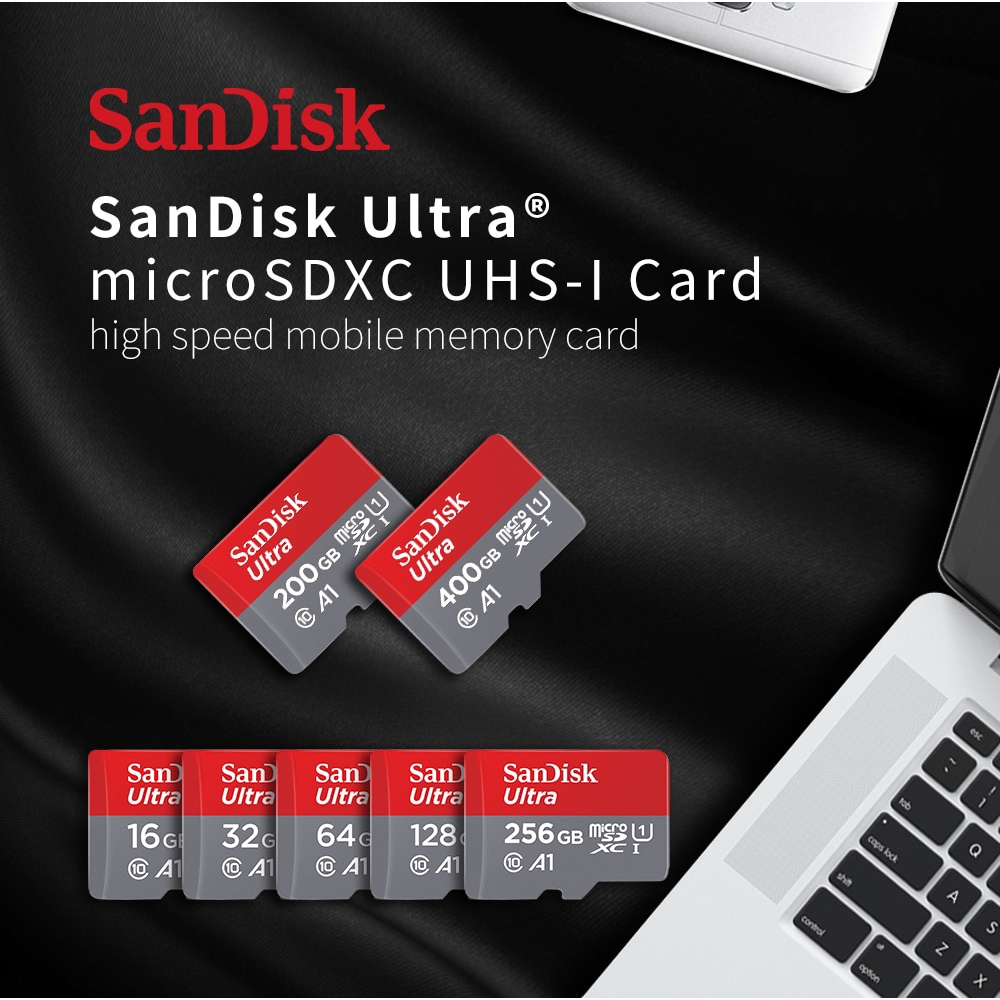 Thẻ Nhớ Micro Sd Sandisk 100% 128gb Uhs-1 C10 100mb / S Sd 32gb / 64gb / 128gb / 256gb / 512gb Chất Lượng Cao