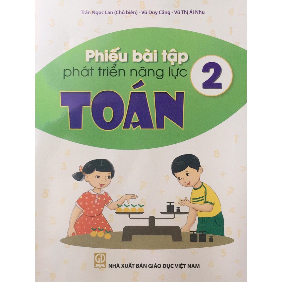 Sách - Combo Phiếu Bài Tập Phát Triển Năng Lực Toán - Tiếng Việt Lớp 2