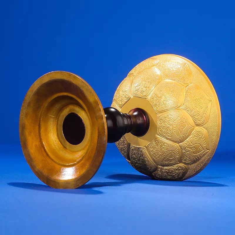 Đồ thờ cúng, ly đồng 9cm chân đen - Văn phòng phẩm Nhơn Phát