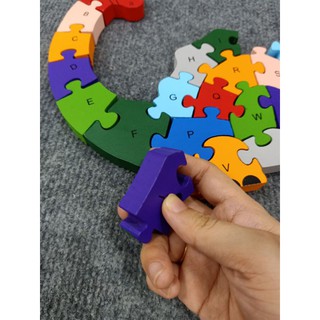 Tranh ghép gỗ 3D cho bé tặng kèm túi zip lớn và hình minh họa