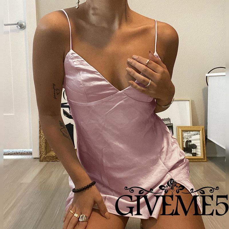 Đầm Hai Dây Dáng Ôm Gợi Cảm Dành Cho Nữ