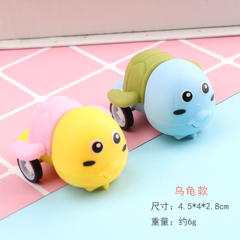Đồ Chơi Xe Hơi Kéo Lùi Hình Chú Vịt Hoạt Hình Chống Rơi Cho Bé Trai