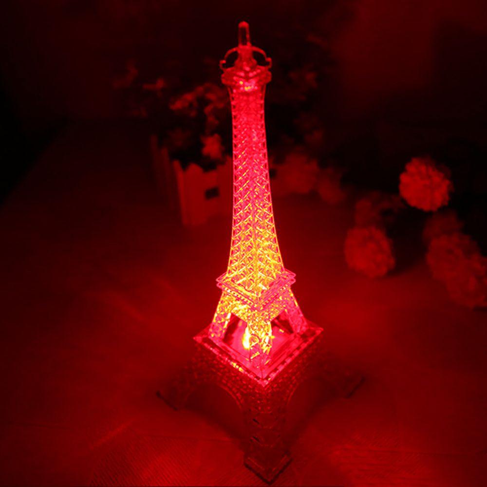 YIYU Đèn Ngủ Hình Tháp Eiffel Bằng Acrylic Nhiều Màu Thân Thiện Với Môi Trường