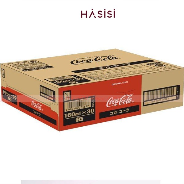 Thùng 30 Lon COCA COLA Tươi Nhí Hàng Nhật Original Taste (30 Lon x 160ml)