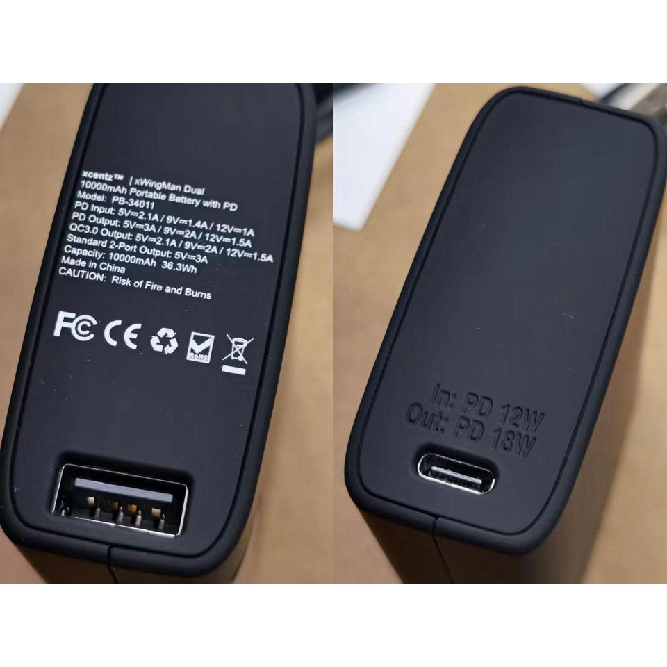 Pin Sạc Dự Phòng Xcentz 10000mAh - 18W PD - Sạc Nhanh USB-C. QC 3.0 - Nhỏ Gọn Tiện Lợi