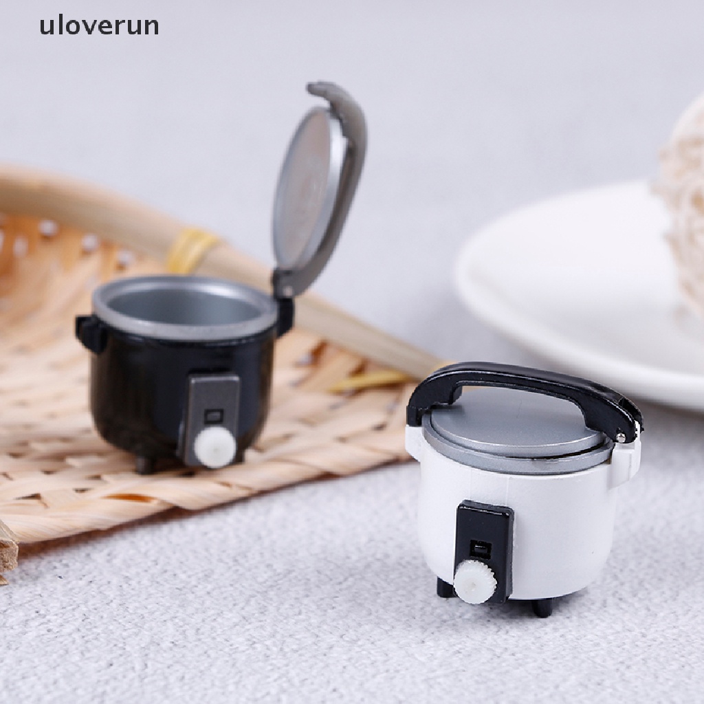 Uloverun Mô Hình Nồi Cơm Điện Mini Tỉ Lệ 1: 12 Trang Trí Nhà Búp Bê