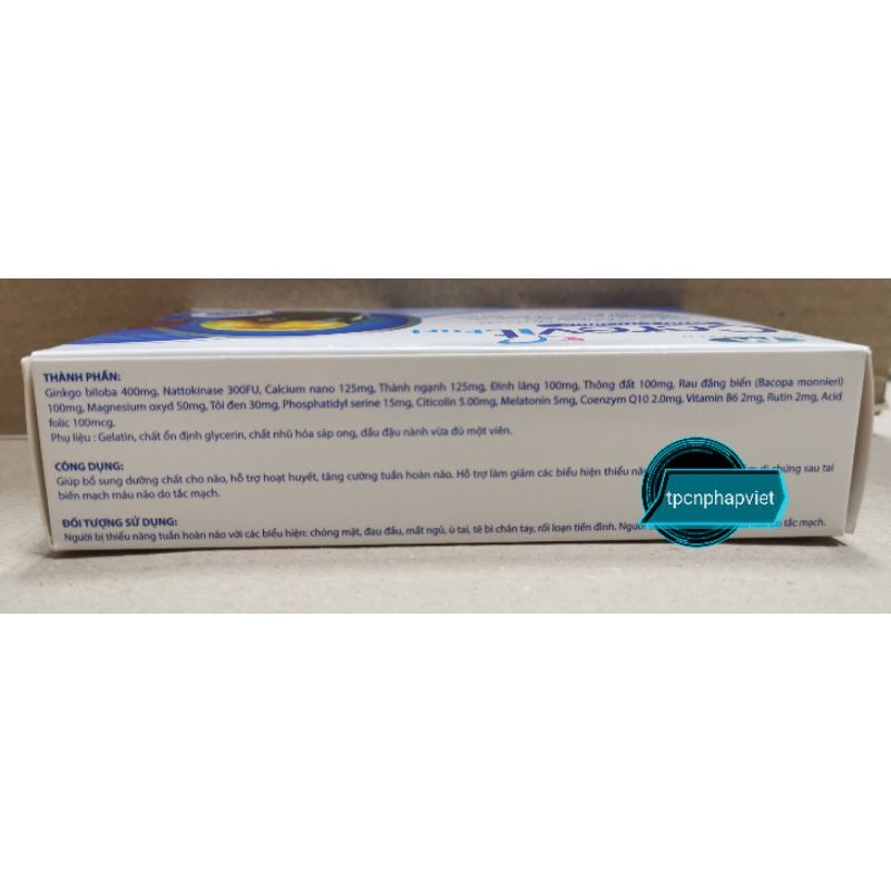 Cerevit fort Viên uống GIÚP TĂNG CƯỜNG LƯU THÔNG MÁU ,BỔ NÃO cung cấp dưỡng chất cho não