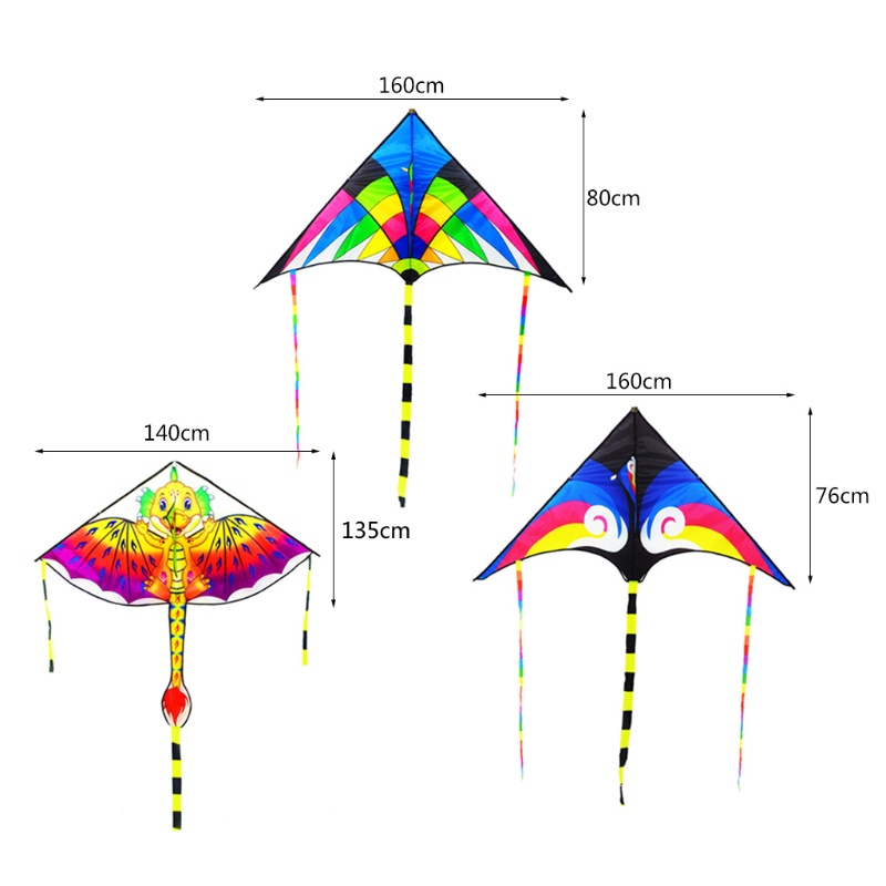 Diều Cỡ Lớn Có Tay Cầm Cho Người Lớn Và Trẻ Em 4-12 Tuổi