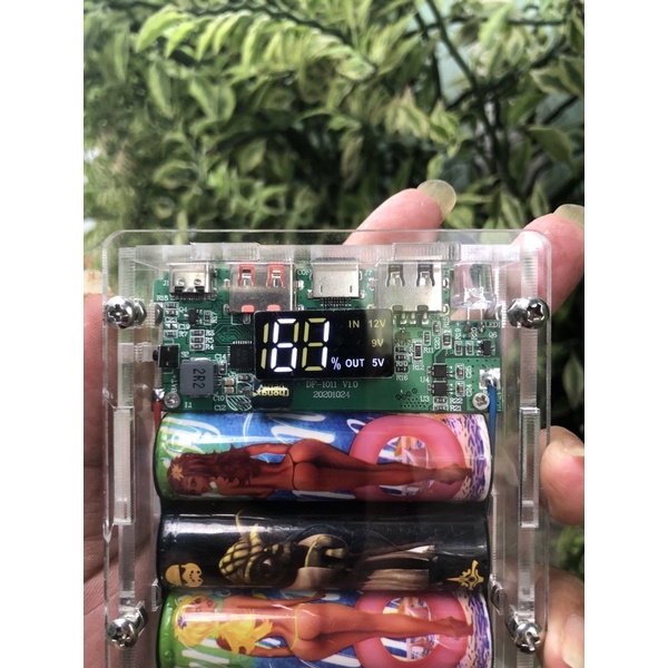 Xạc dự phòng meca trong suốt 6cell