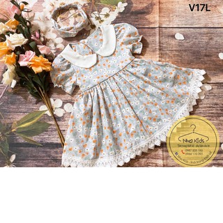 [FREESHIP] Váy hoa nhí [HÀNG THIẾT KẾ] vintage kèm turband, băng đô