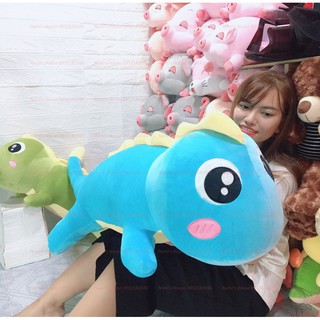 Gấu bông khủng long, gối ôm khủng long - khổ vải 1m8, thành phẩm 1m6