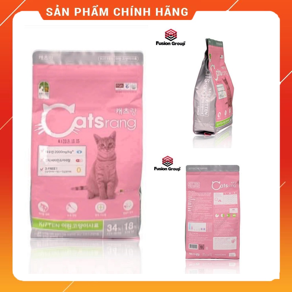 Thức Ăn Cho Mèo Nhỏ Hạt Catsrang Kitten tăng cường hệ miễn dịch, giảm mùi hôi khó chịu