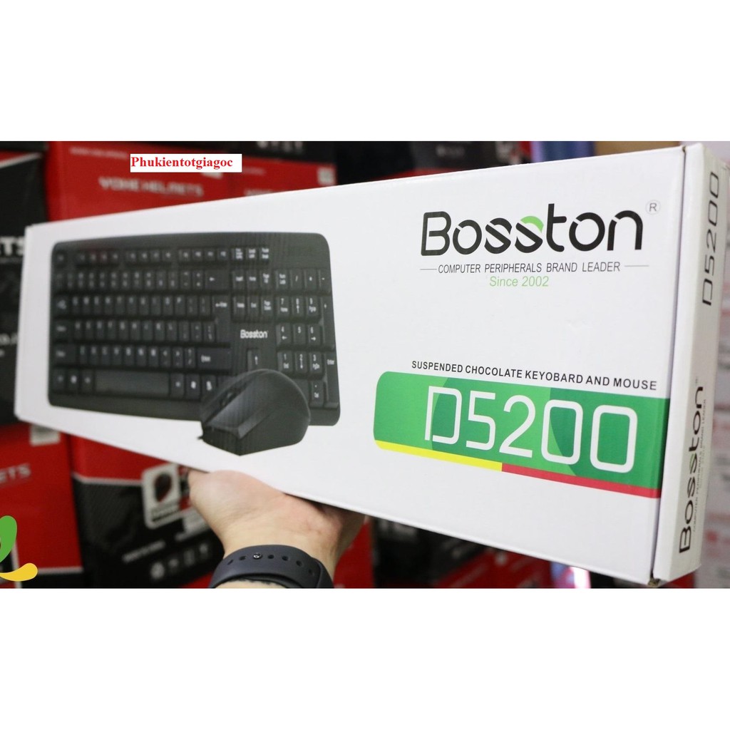 Bộ bàn phím chuột bosston D5200 được tặng kèm lót chuột