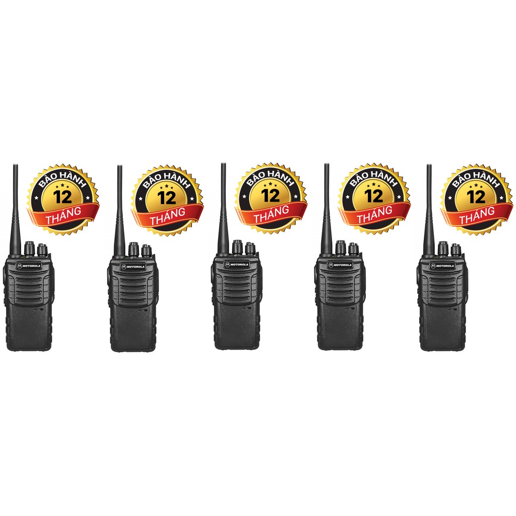 Bộ 5 Bộ đàm Motorola chất lượng cao GP728 (Siêu bền bỉ, Bộ đàm xây dựng, Bộ đàm công trường)