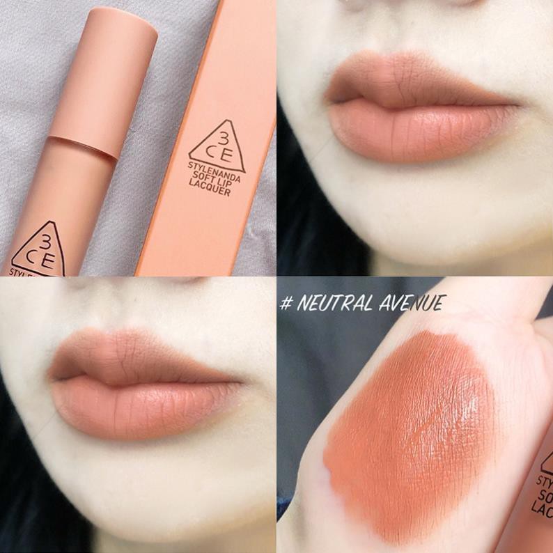 CAM KẾT CHÍNH HÃNG - SON KEM LÌ 3CE Màu Neutral Avenue ( Hồng nude ) ྇