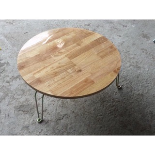 BÀN GỖ CAO SU PHI 70cm