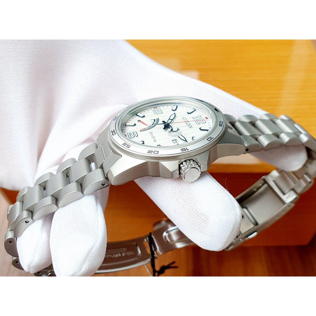 Đồng hồ nam chính hãng Citizen PRT AW7031-54A - Máy Quartz pin năng lượng ánh sáng
