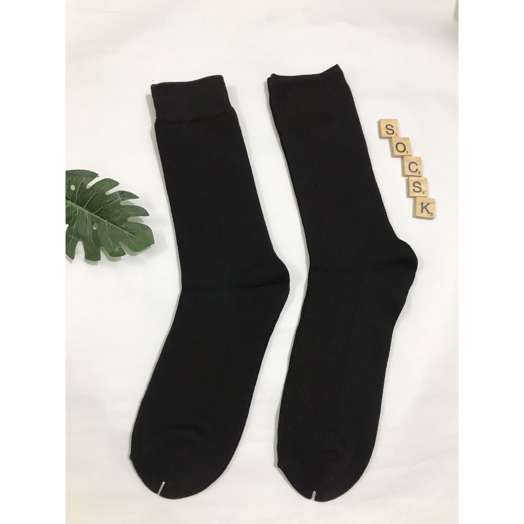 5 đôi -Tất/ vớ cổ cao chất cotton thấm hút mồ hôi, chống hôi chân. Hàng xuất Nhật (mẫu 1)