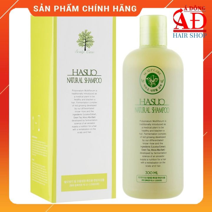 [Chính hãng] [Siêu rẻ] Hasuo Natural Shampoo - Dầu gội ngăn rụng tóc và kích thích mọc tóc HÀN QUỐC 300ML