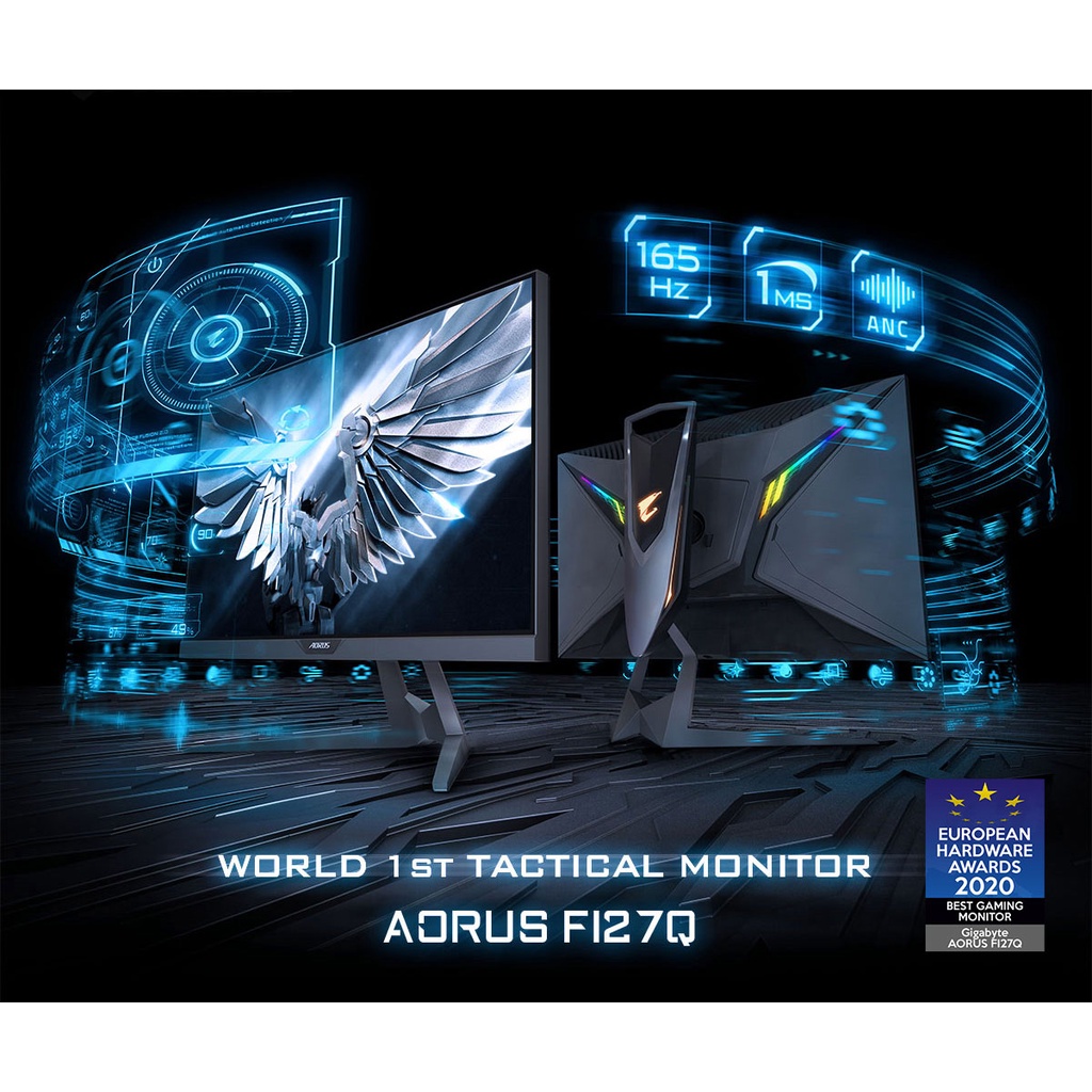 Màn hình AORUS FI27Q-P / AORUS FI27Q-X Gaming 27" IPS 2K 165Hz FreeSync HDR chuyên game
