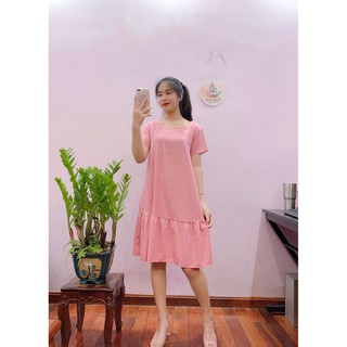 Váy bầu hàng thiết kế chất lụa chéo mát mẻ