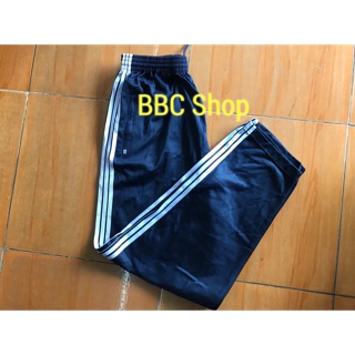 Quần thể dục xanh đen 3 sọc trắng