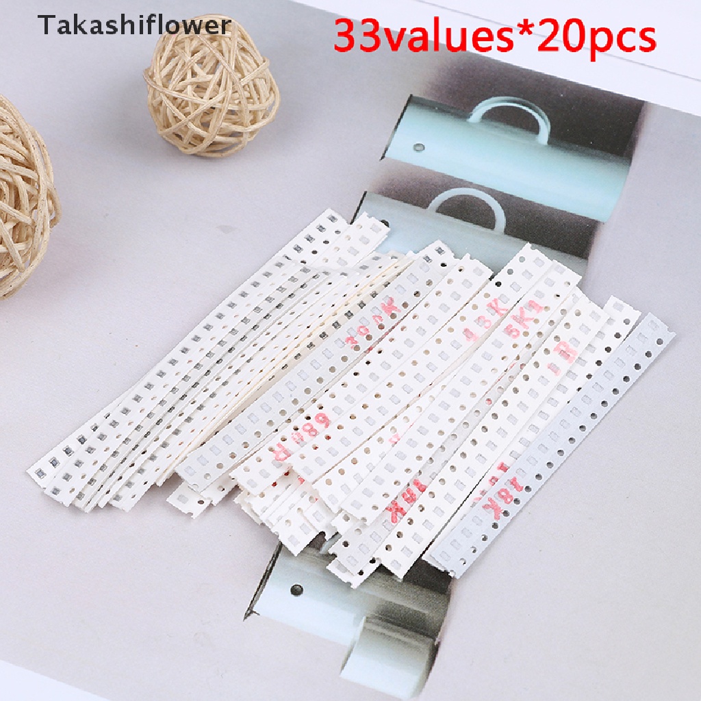 Điện Trở Takashiflower / 0805 SMD 1ohm-1M ohm 1% 33 Worth x 20