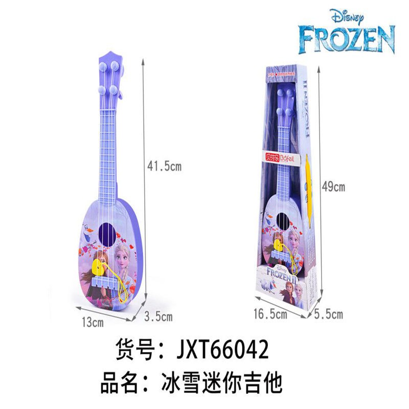 Beffin Le Disney Frozen Guitar Đồ chơi trẻ em Ukulele Âm nhạc Khai sáng cho bé gái