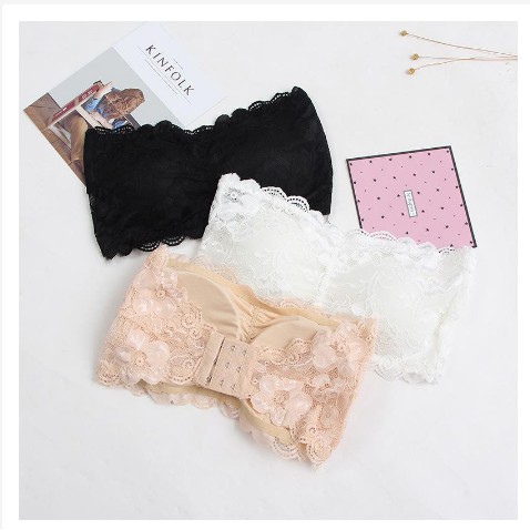 ÁO BRA KHÔNG DÂY VIỀN REN CÚP NGỰC CÁ TÍNH THỜI TRANG