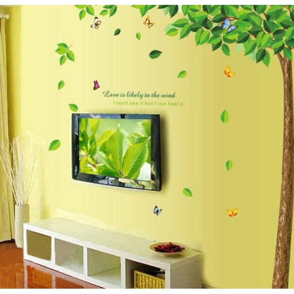 Mẫu Liked. Mô hình xe tăng Reliza WALLSTICKER 60X90 GREEN TREE AY886 OR JM7147