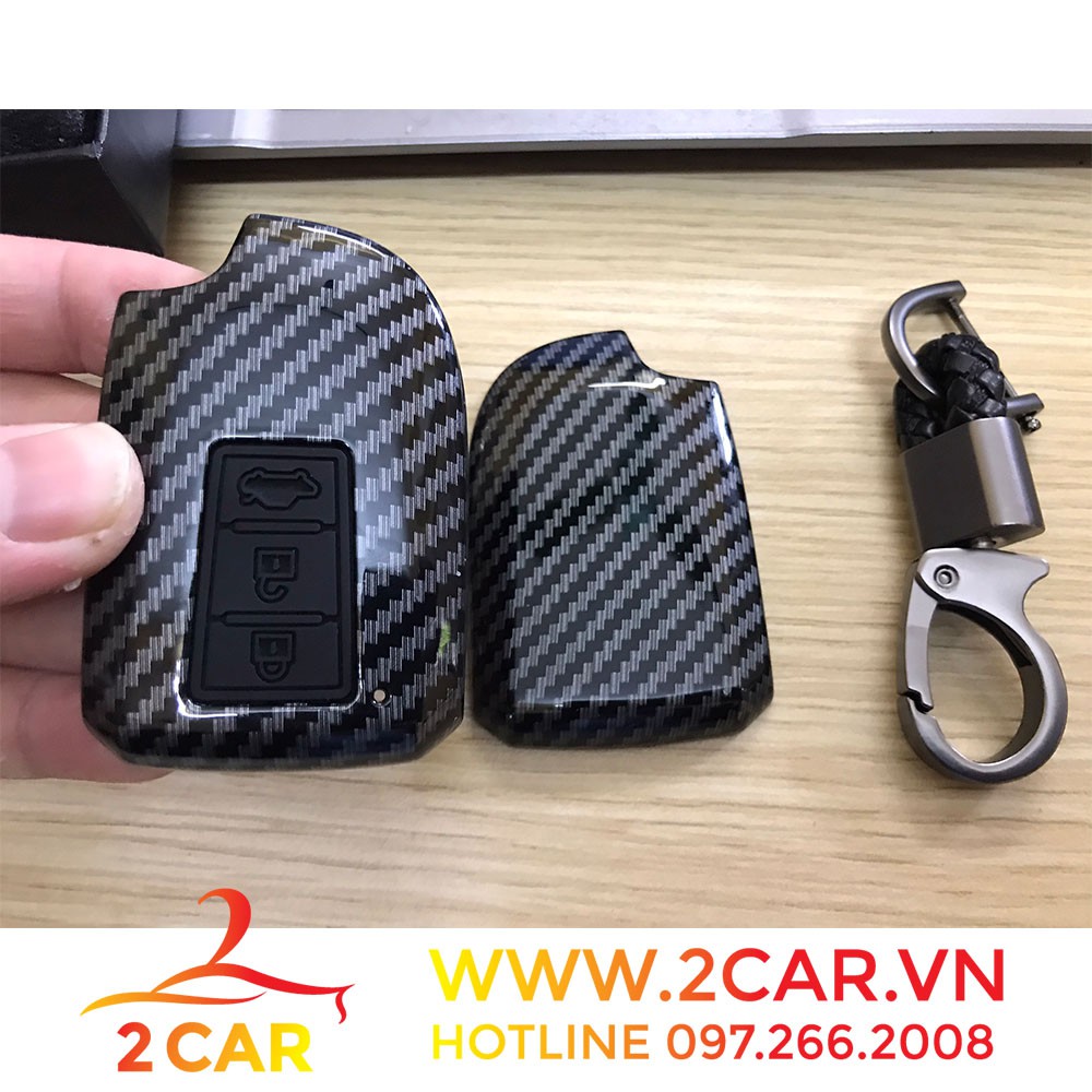 Ốp chìa khóa carbon xe Vios/Yaris 2019-2021 vân Cacbon cao cấp