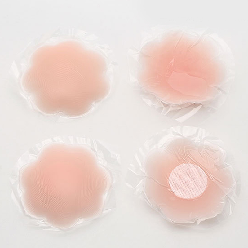 Miếng dán nhũ hoa bằng silicon hình bông hoa / hình tròn dành cho nữ