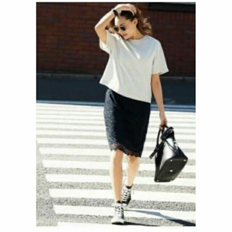 Áo thun nữ croptop dài suông,cotton,supima,dài áo 50-53cm_hàng XK