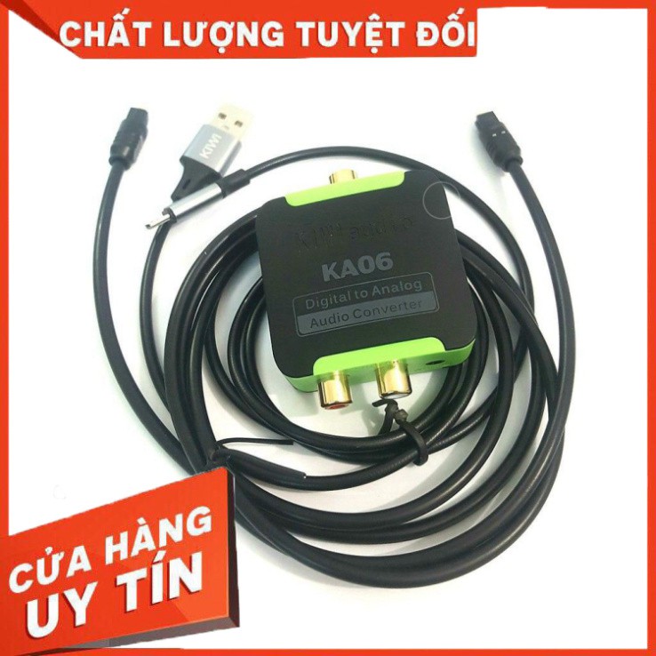 Bộ chuyển âm thanh TV 4K quang optical sang audio AV ra amply KA06 - Hàng Chính hãng