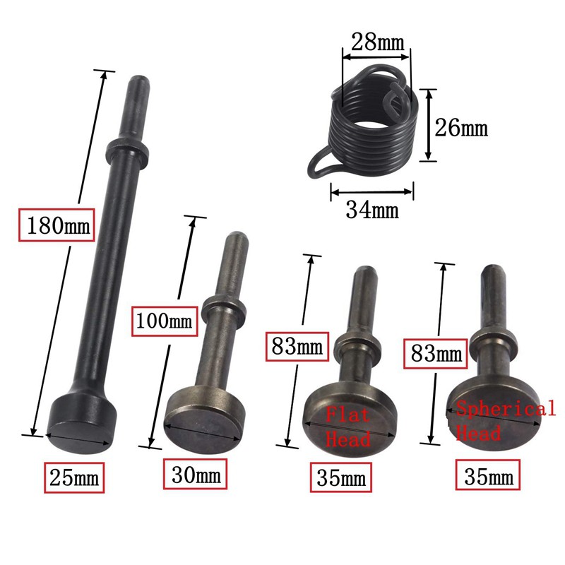 Bộ 5 mũi đục búa hơi cầm tay chuyên dụng