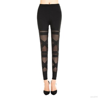 Quần legging thể thao phối lưới