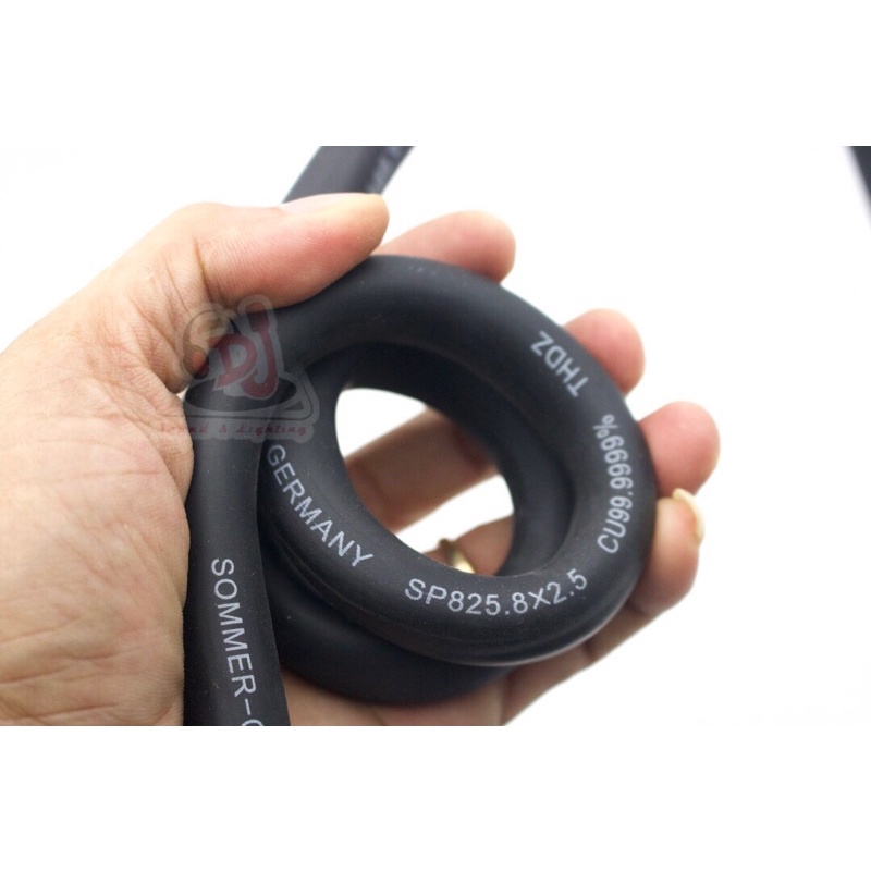 Dây loa 8 ruột 2.5mm dây đông nguyên chất dây dẻo mềm dây sommer germany cuộn 100m, dây loa sommer
