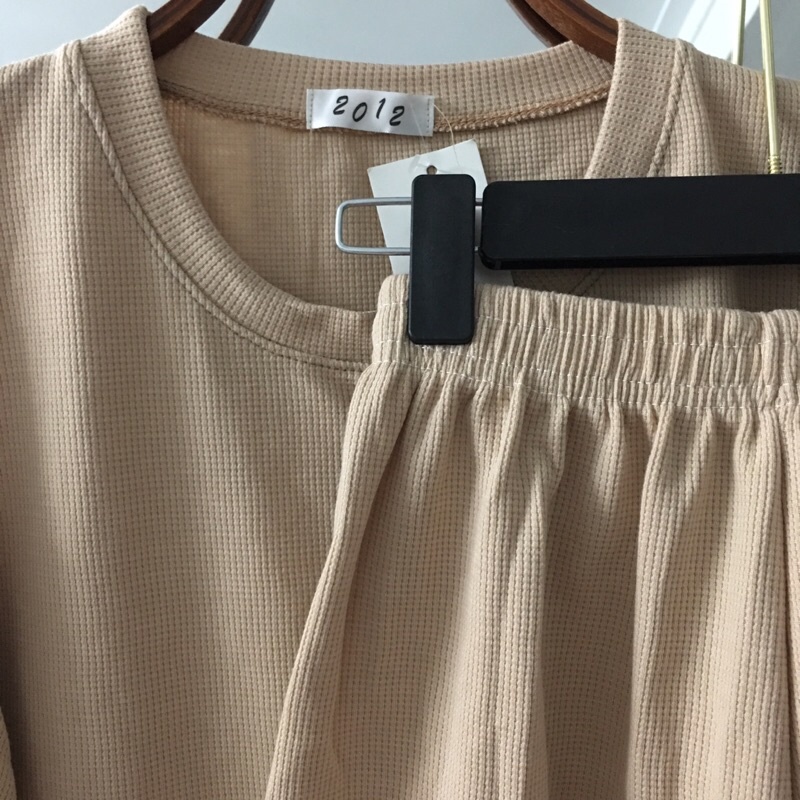 Bộ be thêu cún và chữ cưng xỉu dễ thương form rộng thoải mái