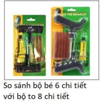 Siêu giảm giá Bộ vá lốp không săm xe máy ô tô loại to 8 chi tiết đa năng loại 1