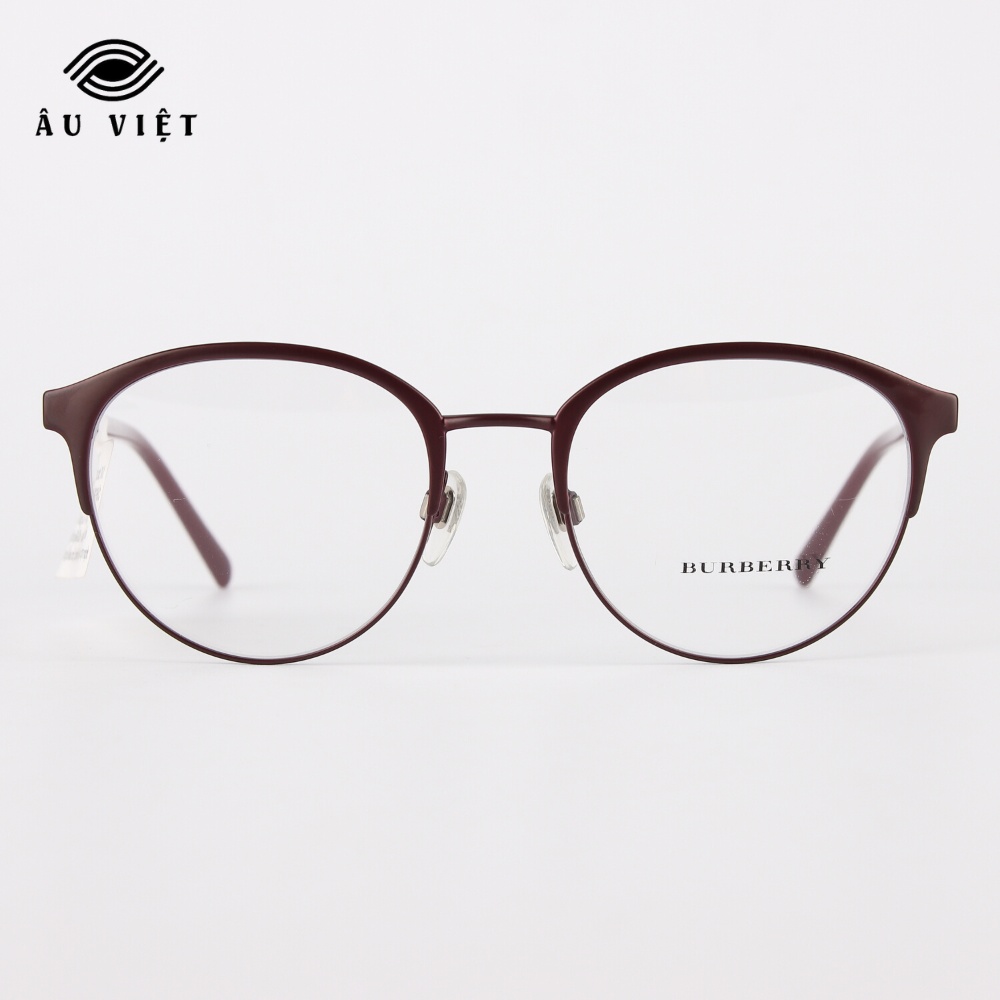 Gọng kính kim loại Burberry B-1318 dáng tròn Full box