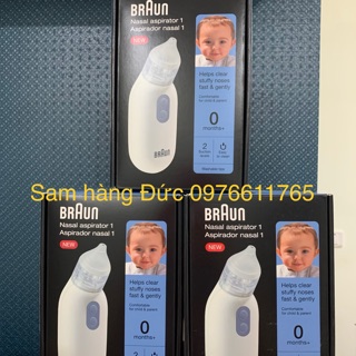 HÀNG ĐỨC🇩🇪MÁY HÚT MŨI ĐIỆN TỬ BRAUN Nasal Aspirator 1 cho bé từ 0 months+
