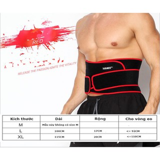 Đai lưng tập gym aolikes A7995
