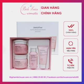 Bộ sản phẩm dưỡng da innisfree hoa anh đào, sét bộ innisfree cherry blossom dưỡng trắng da fullsize
