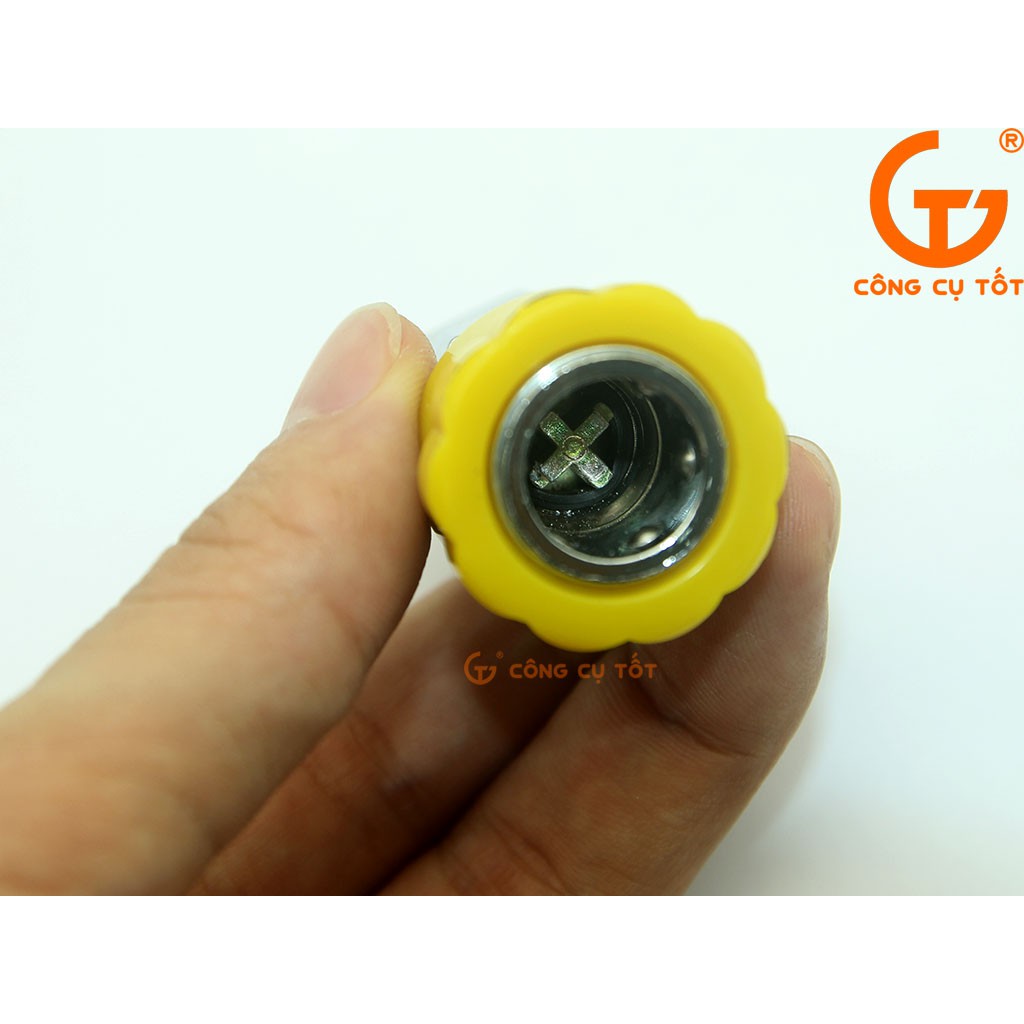 Đầu nối dây hơi răng trong thay nhanh SF20-PF20 màu vàng