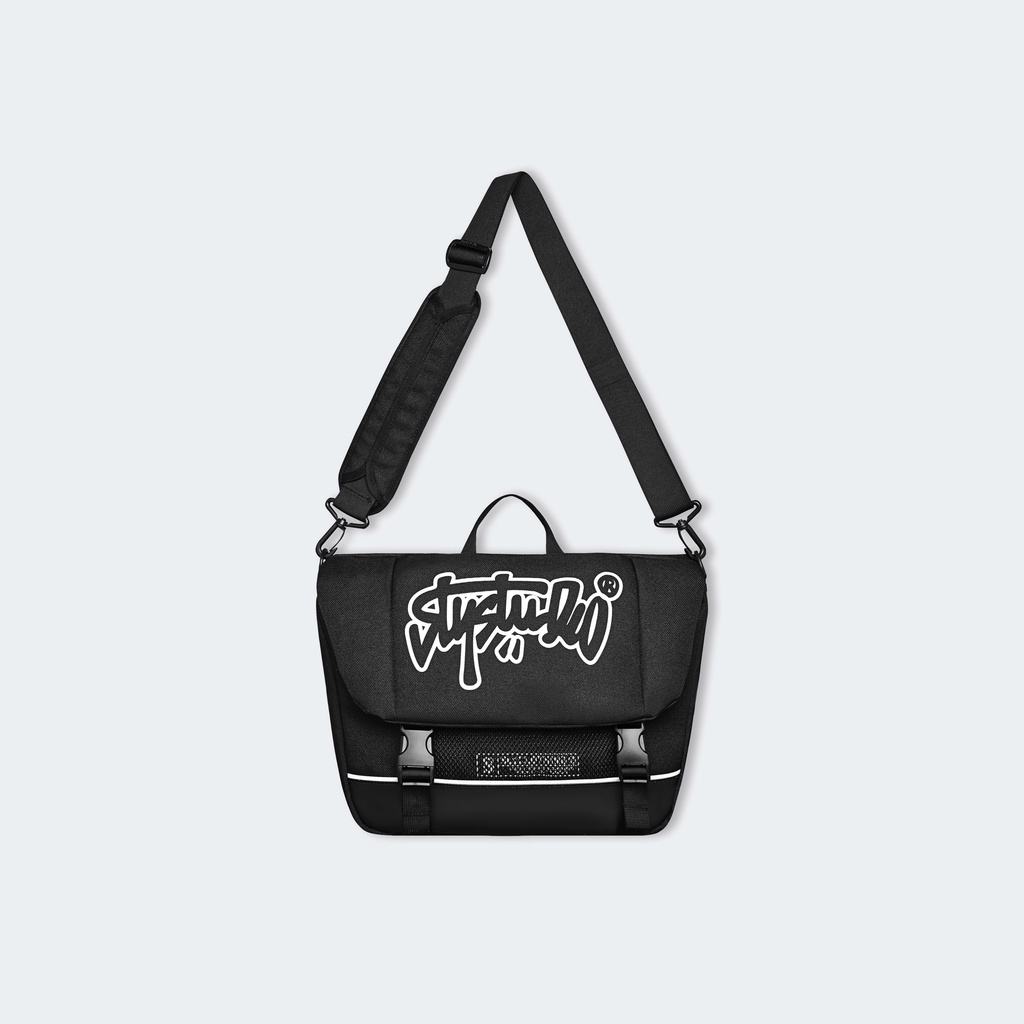Túi đeo chéo SLY Solid Messenger Đen