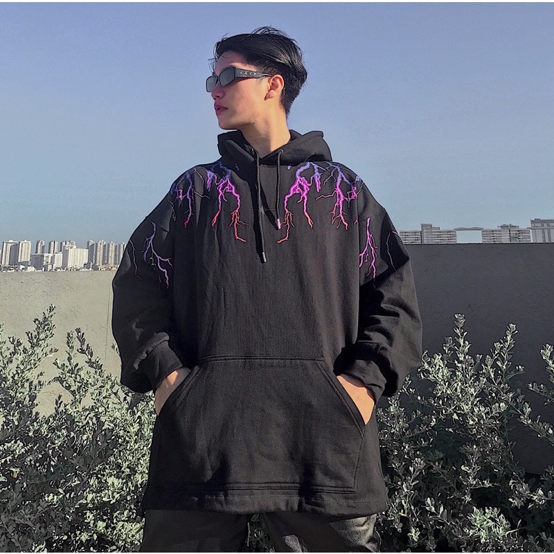 ÁO KHOÁC HOODIE UNISEX EVIL PHẢN QUANG