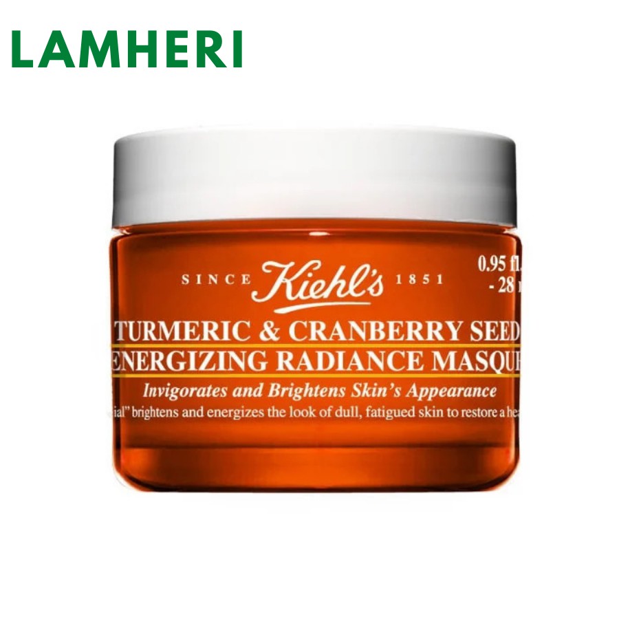 Mặt Nạ Nghệ Việt Quất Tumeric &amp; Cranberry Seed Energizing Radiance Masque Kiehl's Mini Size 14ml