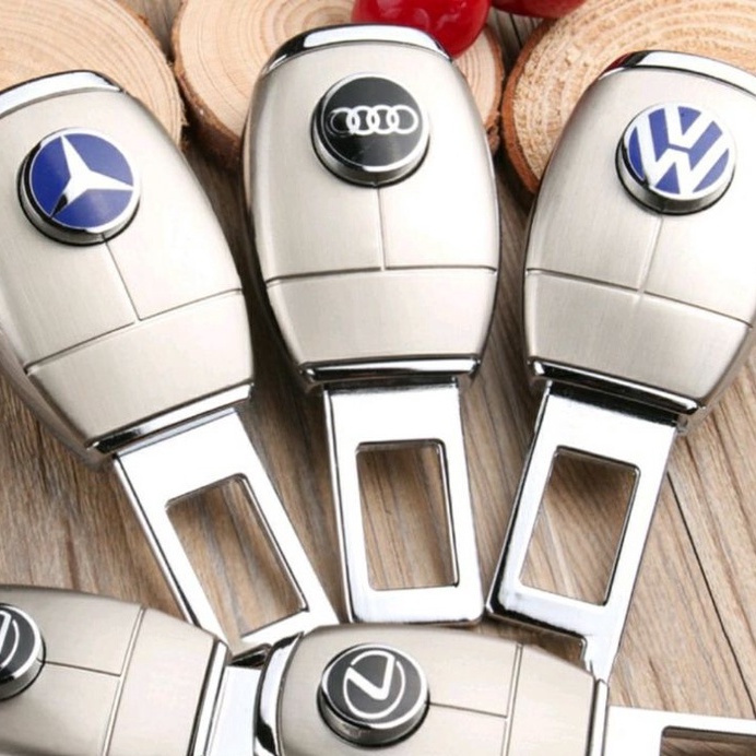 1 Chốt cắm đai an toàn, chốt chồng đai ngắt chuông cho ô tô - Có thể cắm nối tiếp - Chất liệu Inox mạ Crom cao cấp